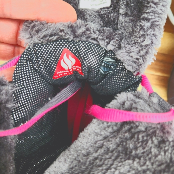 Columbia Women's Boots with 200g Insulation, Grey with Pink Accents, Size 6 - Picture 4 of 6